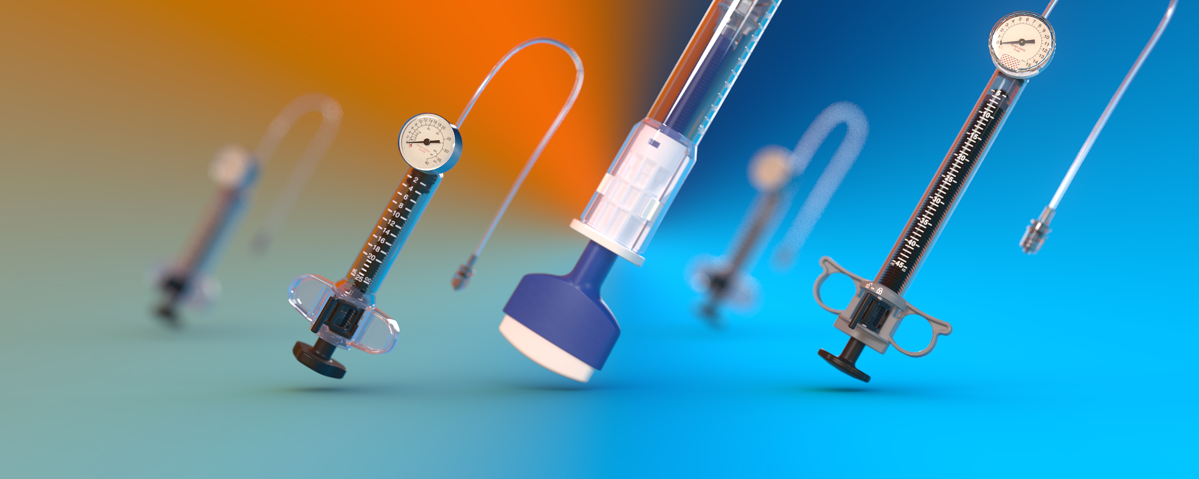 Collection of the different inflation devices